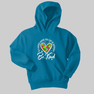Youth - Be Kind Heart Hoodie - Autism Awareness Thumbnail