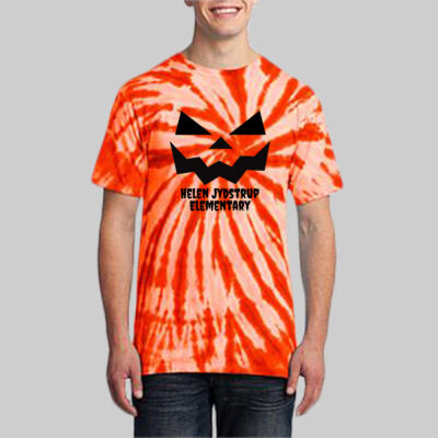 Adult Tie-Dye T-Shirt - Fall Holidays - Jack O' Lantern Thumbnail