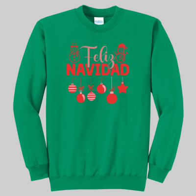 Adult Crewneck - Winter - Feliz Navidad Green Thumbnail