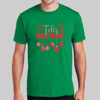 Adult T-Shirt - Winter - Feliz Navidad Green Thumbnail