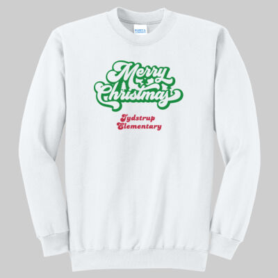 Adult Crewneck - Winter - Merry Christmas Red and Green  Thumbnail