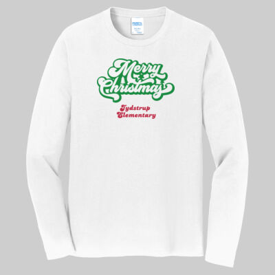 Adult Long Sleeve Shirt - Winter - Merry Christmas Red and Green  Thumbnail