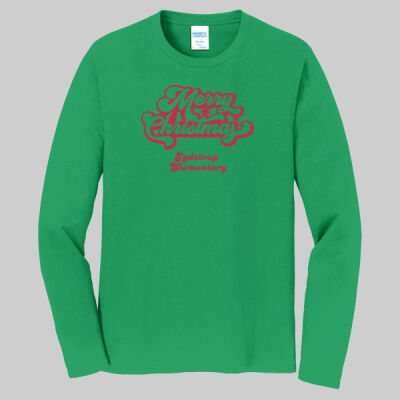 Adult Long Sleeve Shirt - Winter - Merry Christmas Red Thumbnail
