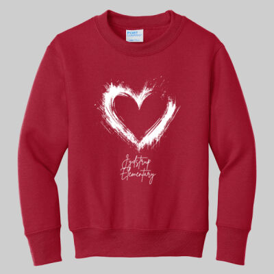 Youth Crewneck - Spring - Valentine's Heart Thumbnail