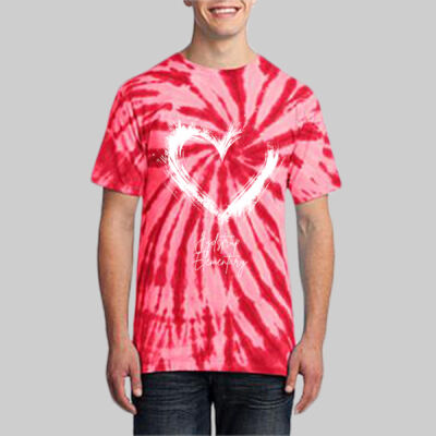 Adult Tie-Dye T-Shirt - Spring - Valentine's Heart Thumbnail