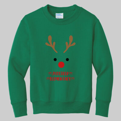 Youth Crewneck - Winter - Reindeer Thumbnail