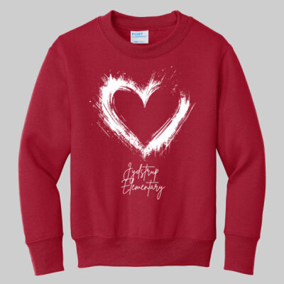 Youth Crewneck - Spring - Valentine's Heart Thumbnail